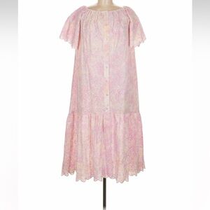 Elegant Pink Lace Midi Dress